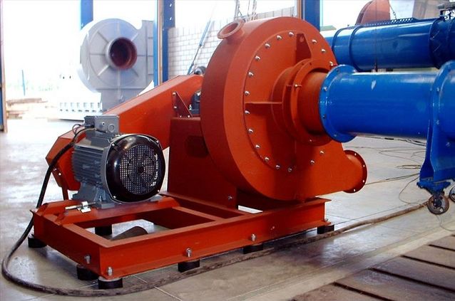 Schneidventilator mit Riemenantrieb
